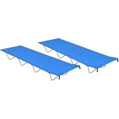 CFODOJ Furniture Select kempinga gulta, 2 komplekti, 180 x 60 x 19 cm, Oksfordas audums un tērauds, zils