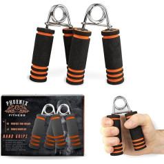 Phoenix Fitness 2 x rokas rokturi izturības pretestības treniņu piederumu trenažieru zāles rīki
