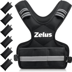 ZELUS regulējama svērta veste, 4-10 lbs/10-20 lbs/20-32 lbs ķermeņa svara veste vīriešiem, sievietēm, bērniem (4-10 lbs)