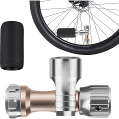 CO2 riepu pumpētājs velosipēdu riepām, Co2 riepu pumpētājs | riepu pumpētāja velosipēdu sūkņa galva | CO2 sūkņa galvas, riepu pumpētāja stiprinājums, alumīnija sakausējuma velosipēdu pumpētāja galva kalnu un šosejas velosipēdiem