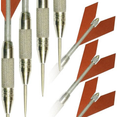 Unicorn tērauda galu šautriņu komplekts | Heritage 1937 Silver Comet Darts | Precīzas vēsturiskā pionieru dizaina replikas | Kolekcionējams