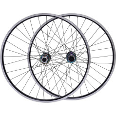 Kalnu velosipēdu riteņu komplekts 69.9 / 27.5 collas, alumīnija disku bremžu MTB riteņu komplekts, ātrās atbrīvošanas priekšējais ritenis aizmugurējais ritenis Melni velosipēdu riteņi, piemērots kasešu velosipēdu riteņu komplekts