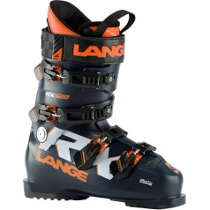 Lange RX 120 Unisex pieaugušo slēpošanas zābaki, melni/zili/oranži, 28.5 Mondopoint (cm)