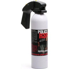 Melns policijas/ piparu aerosols Pepper High Jetstream Defense Spray Spray Broad Beam Spray 400 ml