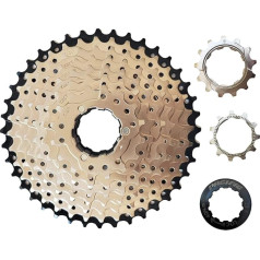 BIKECO 9 ātrumu kasete 11-40T MTB kasete 9 ātrumu 11-40T augstas izturības tērauda velosipēdu kasete Velosipēdu kasetes sprocket saderīga ar Shimano Ultegra xt Sunrace Sram aizmugurējo pārnesēju