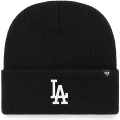 '47 MLB Los Angeles Dodgers L.A. LA Haymaker Cuff Knit Hat Vilnas cepure, melna