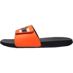 FOCO Vīriešu NFL komandas logotips Sport Legacy Stripe Slide Sandales, Black Legacy Stripe