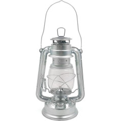 HdjjLtor Old Petroleum Lamp, Horse Lamp, uzglabāšanas telts apgaismojums, pārnēsājams masta lampa, piemērots āra kempinga atmosfērā, eļļas lampa, kempinga lampa, sudraba krāsā