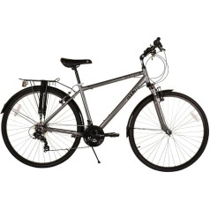 Bounty Country Hybrid Bike - viegls alumīnija rāmis, 18 ātrumu Shimano pārnesumi, Zoom amortizācijas dakša - ideāli piemērots riteņbraukšanas entuziastiem