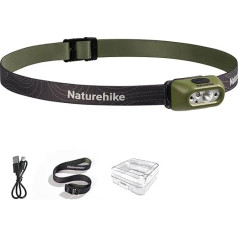Naturehike LED uzlādes lukturis LED lukturis 200 lūmenu 45° regulējams IP65 ūdensizturīgs Viegls uzlādējams lukturis Super spilgts LED lukturis skriešanai, makšķerēšanai, kempingiem, alpīnismam
