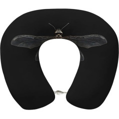 SDEGTHO Dragonfly Travel Pillow Travel Pillow Pure Memory Foam Comfortable Breathable Black