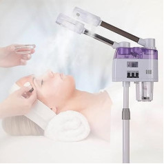 Sejas tvaika aparāts Karstā un aukstā iztvaicētājs Double Tube Face Sauna Saver Vapozone Ozona tvaika aparāts Tvaika ierīce Mitrinoša skaistumkopšanas mašīna Smidzinātājs Kosmētikas studija Spa Kosmētikas studija Sejas kopšana