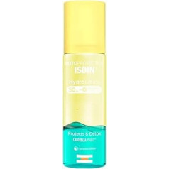 ISDIN Hydrolotion SPF 50 (200 ml) | Divfāzu saules aizsardzība ķermenim | Aizsardzība un detoksikācija | Mitrina | Spīdīga āda