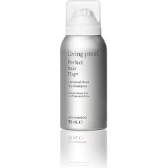 Living Proof Perfect Hair Day Advanced Clean sausais šampūns | Sausais šampūns absorbē eļļu, taukus un sviedrus, piešķirot svaigumu, spīdumu un gludumu | Nekaitīgs, bez silikona, parabēniem, talka | 90 ml
