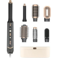 Dripl Airstyler Pro 6-in-1 Multistyler visiem matu tipiem bez karstuma bojājumiem, matu žāvētājs un matu cirtotājs 