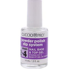 Cuccio Powder Polish Dip System 2. un 4. solis nagu bāze un virsējais gēls