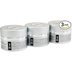UV gēla komplekts Fibreglass Gel, 1Phasen Milky Rose, Allround Gel 