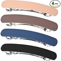 FSMILING Matu klipsas sievietēm Matte Automātiskās matu klipsas biezu, smalku matu sievietēm Pack of 4
