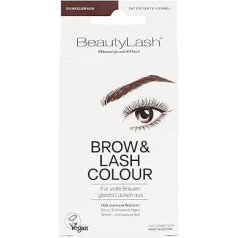 BeautyLash BROW & LASH COLOUR - līdzsvaro spraugas, lai iegūtu pilnus uzacis un intensīvi tumši brūnas skropstas - vegānisks, noturīgs pret izsmērēšanos un ūdensizturīgs - noturīgs līdz 6 nedēļām - 7 ml