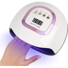 LED UV nagu lampas gēla nagu lakai 220 W profesionāla nagu žāvētāja ar 4 taimera iestatījumiem automātiskais sensors LCD displejs mājas un salona vajadzībām