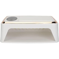 Fockety UV gaisma nagiem, 2 in 1 UV LED nagu lampa ar polsterētu roku balstu, 4 taimera iestatījumi, profesionāls UV LED gēla nagu žāvētājs, roku balsts nagu studijai
