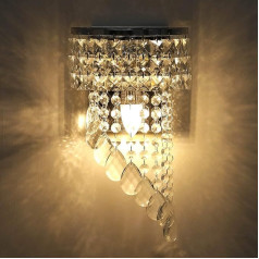 KAWELL Modern K9 Crystal Wall Light LED iekštelpu kristāla LED sienas lampa hroma apdare nerūsējošā tērauda sienas apgaismojums E14 lampas pamatne guļamistabai viesistabai ēdamistabai gaitenim kāpnēm meiteņu istabai