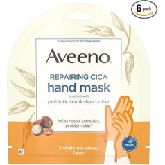 Aveeno Repair Cica maska rokām - 6 gabaliņu iepakojums