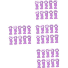 Operitacx 5 Sätze Gestrickte Schutzhülle Mit Katzenkralle Nagelhautzangenschutz Zangenschutzhülle Scherenhülse Katzennagelabdeckungen Maniküre-werkzeugschutz Kieselgel Violett 10 Stück * 5