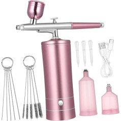 MAGICLULU nagu mākslas piederumi 1 komplekts Airbrush krāsu nagu aerogrāfijas kompresoru komplekts Airbrush grima pneimatiskais suvenīrs naglu elektriskai krāsošanai uzlādes kabelis Suite Spray Gun Alumīnija sakausējums