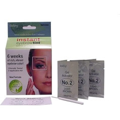 Godefroy Instant Eyebrow Tint Botanicals 3 lietošanas veidi, gaiši brūns, Godefroy