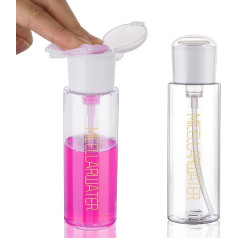 Wowang Push Down sūkņa dozators 100ml TSA apstiprināts nagu lakas noņemšanas sūkņa dozators atkārtoti uzpildāms kosmētikas noņemšanas līdzeklis Tukša plastmasas sūkņa pudele micelārā ūdens kosmētikas noņemšanas līdzeklim