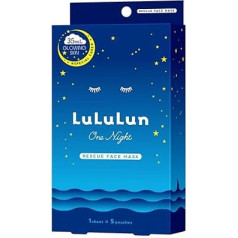 Lululun One Night Rescue caurspīdīga One Night R 4K sejas maska - 5 lapas