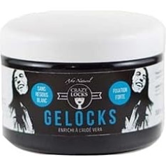 Crazy Pouss Locks Gelocks ar spēcīgu fiksāciju (melns) 300ml pudelē (1 partija)