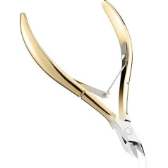 GAOY Cuticle Nippers, profesionāls kutikulu griezējs, kutikulu griezējs, nerūsējošā tērauda nagu griezēji, šķēres, kutikulu noņemšanas līdzeklis, grima rīks nagu un pirkstu nagiem, zelta krāsā