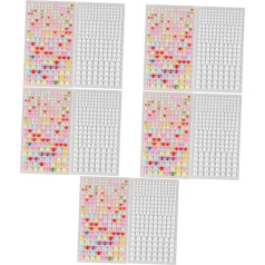 STOBOK 10 loksnes Urbt uzlīmes Rhinestones naglu uzlīmes Nagu uzlīmes Nail Rhinestones Dārgakmeņu uzlīmes Rhinestones nagiem Nagu uzlīmes Pašlīmējošās uzlīmes