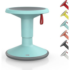 Interstuhl UPis1 - Ergonomisks taburete ar grozāmo efektu - Augstas kvalitātes taburete ar regulējamu augstumu un rotāciju, ražota Vācijā - stāvošs taburete / grozāms taburete mugurai draudzīgai sēdēšanai - lieliski piemērota arī kā biroj
