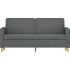 Generic 359479 Divvietīgs dīvāns tumši pelēks 140 cm audums