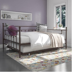 Dhp Furniture DHP Manila Metāla gulta-guļamvieta Bronzas dubultā bronzas krāsā