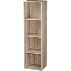 Top Home Solutions 1, 2, 3, 4 līmeņu koka grāmatu plaukti Displejs Koka uzglabāšanas plauktu vienība