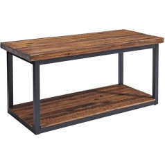 Alaterre Furniture Claremont koka sols, brūns/melns