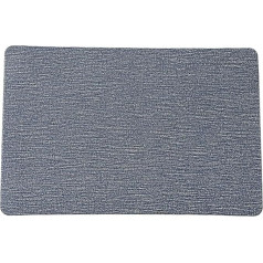 Amdxd Uzkopšanas paklājiņi Ziemassvētki Square Set of 6, PVC uzkopšanas paklājiņi mazgājams taisnstūra Unicoloured Anti-slip, galda paklājiņš Ziemassvētki Blue virtuvei mājas restorāns, 45x30CM, 45x30CM