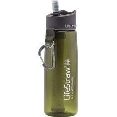 LifeStraw Go 2 pakāpju filtrācijas ūdens pudele ar 2 pakāpju filtrāciju, aktīvā ogle noņem baktērijas un protozojus, samazina ķīmisko vielu un slikto garšu, ideāli piemērota pārgājieniem, nometnēm, kempingiem, ceļojumiem, āra sportam un