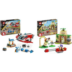 LEGO Star Wars: Young Jedi Adventures The Crimson Firehawk & Star Wars Tenoo Jedi Temple, spēļu komplekts iesācējiem ar minifigūriņām LYS Solay