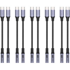 MOSWAG USB Type C uz 3,5 mm austiņu ligzdas adapteris, audio USB C uz Aux Dongle kabelis Samsung Galaxy S23 S22 S21 Ultra S20+ Note 20 10 S10 S9 Plus, Pixel 6 5 4, iPad Pro un citiem ierīcēm