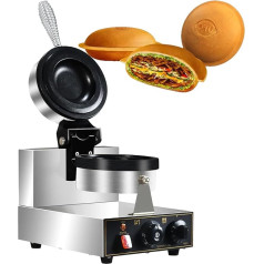 vnmudzeo 1300 W divpusējā apsildāmā burgeru mašīna, uzkodām, ielu restorāniem, komerciāla UFO saldējuma hamburgeru vafeļu prese, 5 minūšu taimeris, 220 V