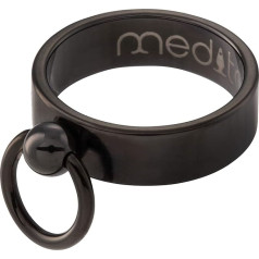 meditoys - 'Ring of O' - Cassic dizains PVD melnā krāsā