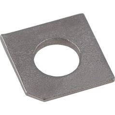 WEKONUMEX Quadratische schräge Flache Matte, Quadratisches Gehäuse aus Edelstahl 304, lösbarer Stahl, Drahtstruktur, Polster, Keine Dichtung, M6-16 (GB853), 10 Stück(M24)