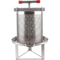 Manuālais medus ekstraktors separators, nerūsējošā tērauda bišu ekstraktors, komerciālais medus centrifūgas rīks, 2 mm sieta siera medus manuālā prese, medum un augļiem