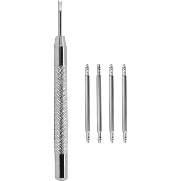 BISONSTRAP Atsperes stienīši 8 mm - 24 mm, 4 nerūsējošā tērauda atsperu stienīši ar pulksteņa siksniņas noņemšanas mehānismu