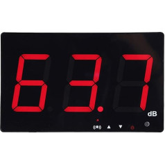 Decibelu mērītājs, pie sienas uzstādāms digitālais skaņas līmeņa mērītājs Tester trokšņa mērīšanas diapazons 30-130 dB, precizitāte 1,5 dB ar LCD displeju